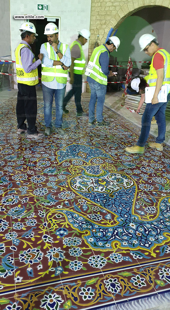 Iranian Persian handmade ceramic tiles for floor decoration, www.eitile.com Iranian Persian handmade ceramic tiles for floor decoration, www.eitile.com