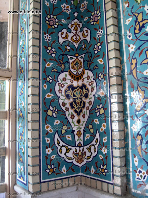 mosque ceramic tile decoration, iranian ceramic tiles for mosque, www.eitile.com