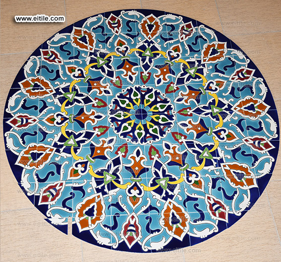 Handmade circle frame wall tile supplier, www.eitile.com
