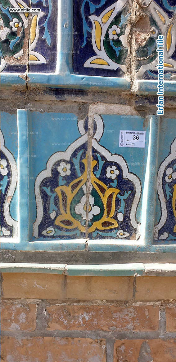Samarkand Imam Al Moturidi's mausoleum tile work, www.eitile.com