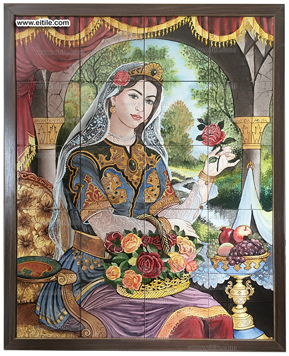 Handmade persian tile frame, www.eitile.com