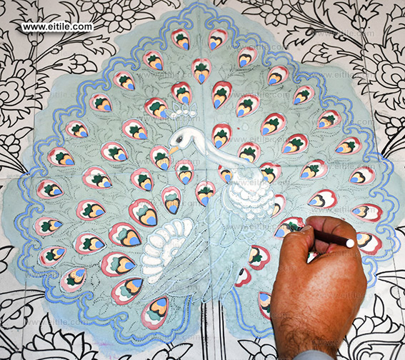 Handmade carpet design ceramic tile, www.eitile.com