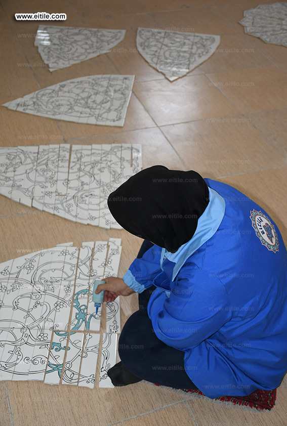 Islamic tiles supplier for Muhammad Ali Mosque in Eidafushi area of ​​Maldives, www.eitile.com