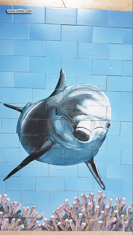 Handmade swimming pool ceramic tiles, www.eitile.com