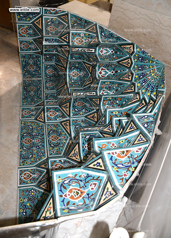 Mosque Mihrab Muqarnas tile panel supplier, www.eitile.com