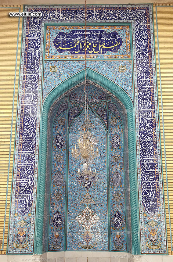 Mosque Mihrab / Minbar Moarragh Mosaic Tile Decoration, www.eitile.com