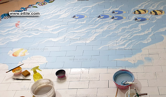 Swimming pool floor ceramic, www.eitile.com