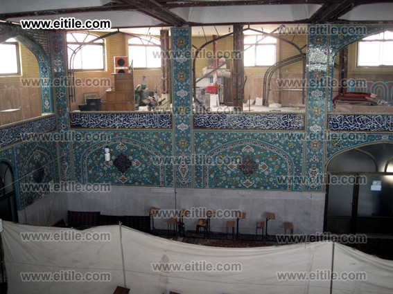 mosque ceramic tile decoration, iranian ceramic tiles for mosque, www.eitile.com