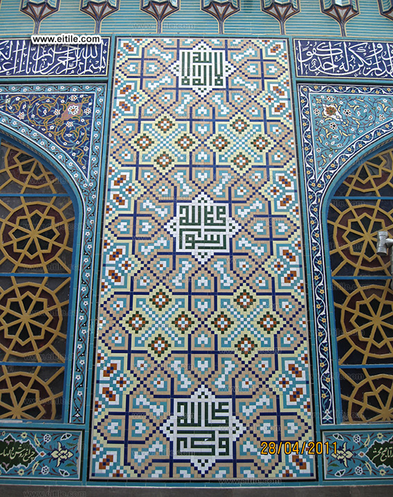 Persian handmade Moagheli tiles, www.eitile.com