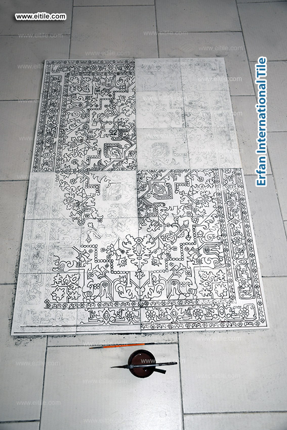 Eitile designs, manufactures, and installs custom carpet-design ceramic tiles with full global support for architectural and decorative flooring projects, www.eitile.com