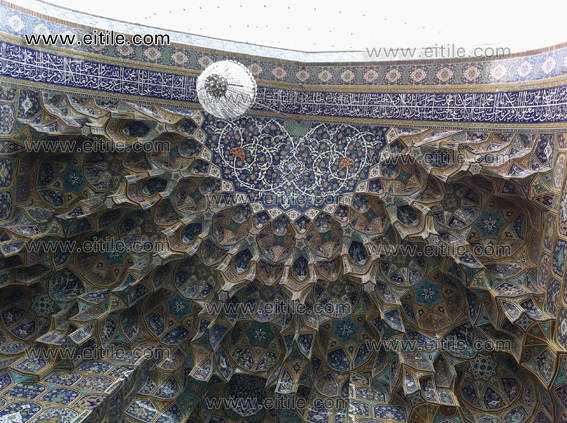 Islamic handmade Muqarnas tiles, www.eitile.com