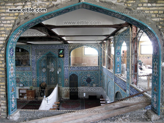 mosque ceramic tile decoration, iranian ceramic tiles for mosque, www.eitile.com