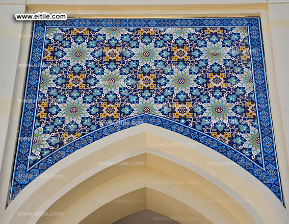 Oman, Sohar Sultan Qaboos mosque tile repair work, www.eitile.com