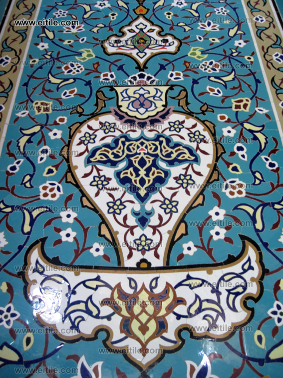 mosque ceramic tile decoration, iranian ceramic tiles for mosque, www.eitile.com