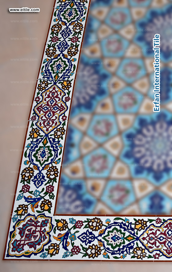 Elevate your edges with handmade border tiles from EITile, www.eitile.com
