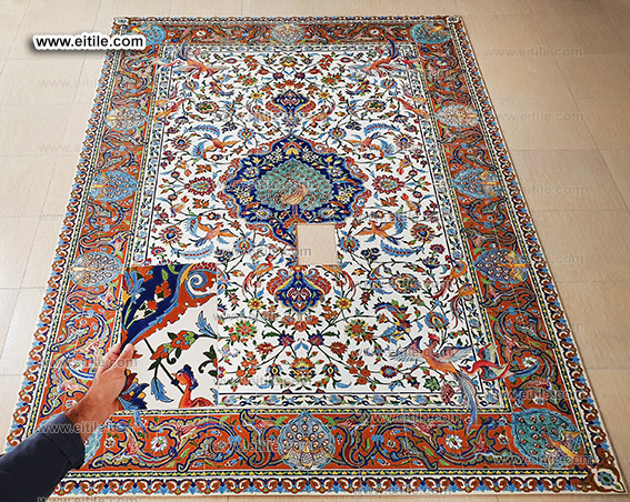 Handmade carpet design ceramic tile, www.eitile.com