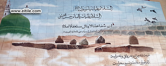 Hand painting on tiles, www.eitile.com