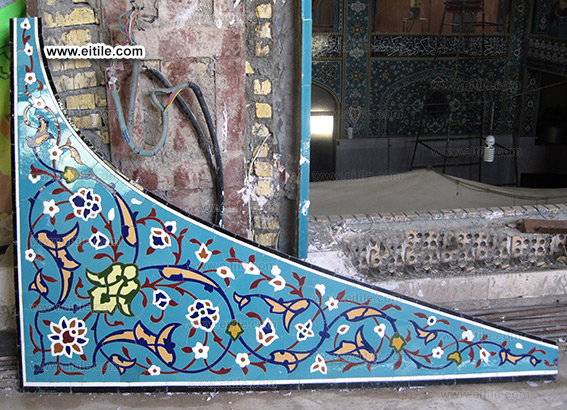 Iranian Persian handmade blue tiles, www.eitile.com