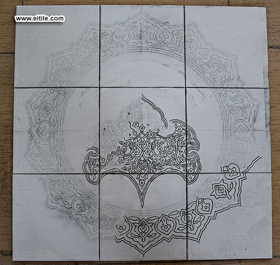 Designing and manufacturing company logo on handmade tiles, www.eitile.com