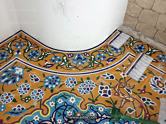 Handmade ceramic tiles in unique, unconventional shapes, crafted with traditional Persian artistry. EITile supports custom architectural and restoration projects worldwide with expert care. Discover more at www.eitile.com.