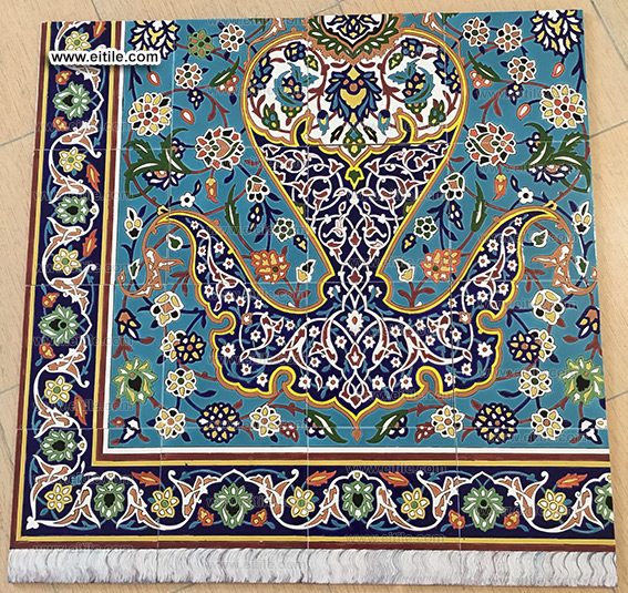 Handmade tile samples with different color themes, www.eitile.com