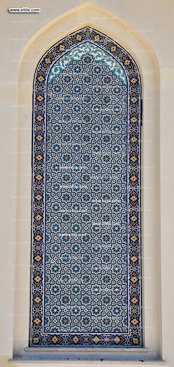 Oman, Sohar Sultan Qaboos mosque tile repair work, www.eitile.com