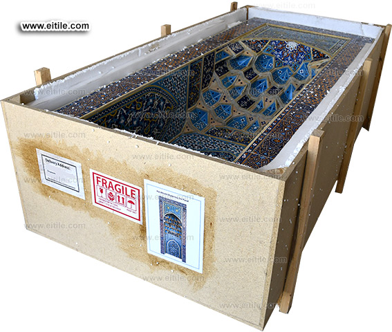 Handmade Muqarnas tile packaging, www.eitile.com Handmade Muqarnas tile packaging, www.eitile.com
