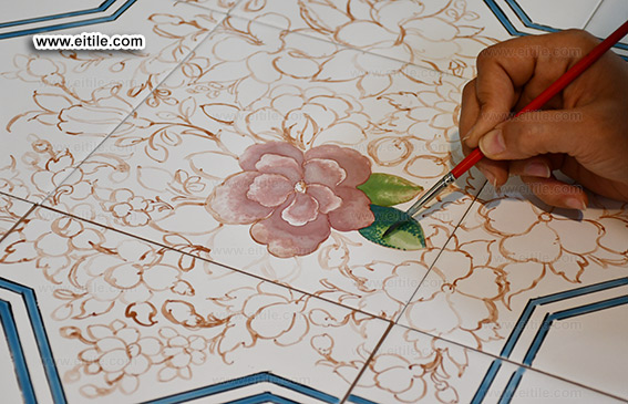 Persian carpet tiles for floor, www.eitile.com