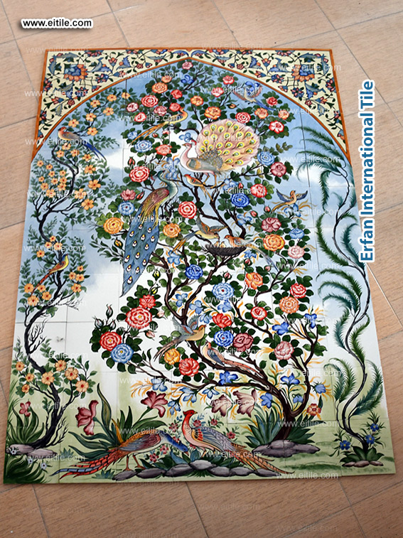 Hand painting pictures on tiles, www.eitile.com Hand painting pictures on tiles, www.eitile.com