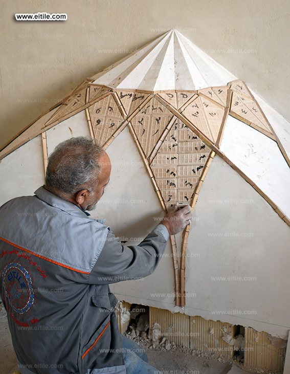 Islamic tiles supplier for Muhammad Ali Mosque in Eidafushi area of ​​Maldives, www.eitile.com