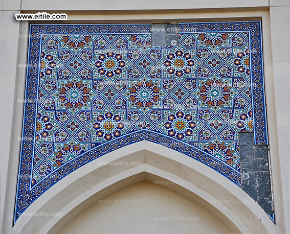 Oman, Sohar Sultan Qaboos mosque tile repair work, www.eitile.com