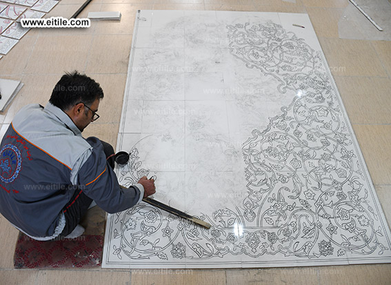 Iran, Isfahan, Buin Miandasht 14 masoum mosque tile supplier, www.eitile.com Iran, Isfahan, Buin Miandasht 14 masoum mosque tile supplier, www.eitile.com