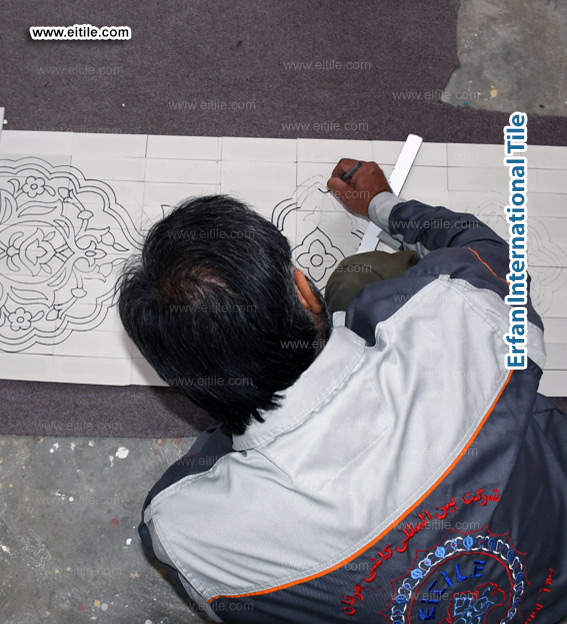 Samarkand Imam Al Moturidi's mausoleum tile work, www.eitile.com