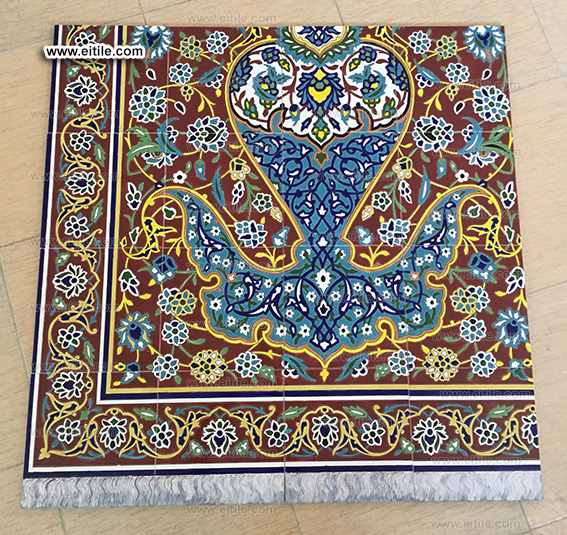 Handmade tile samples with different color themes, www.eitile.com