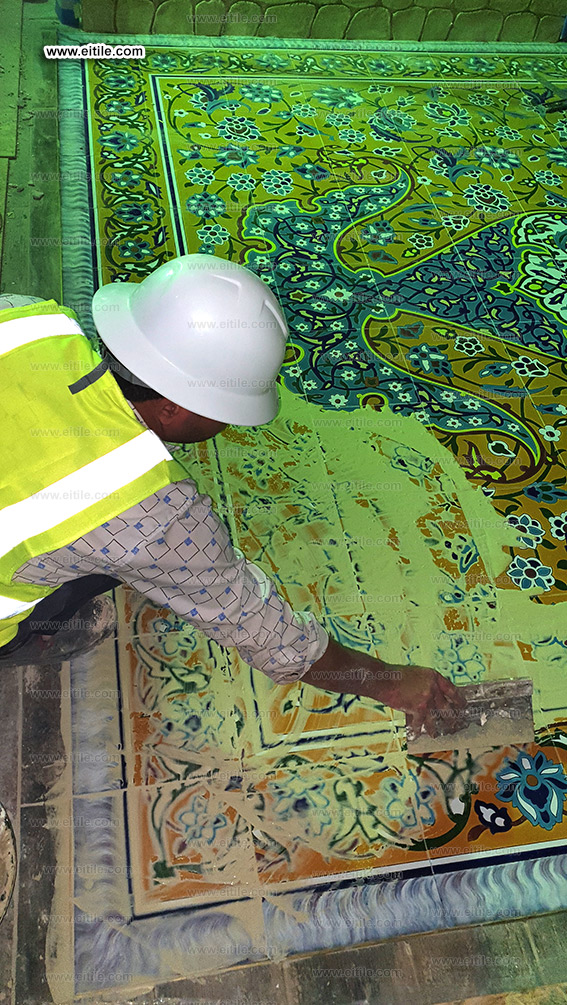Floor carpet tile grouting, www.eitile.com