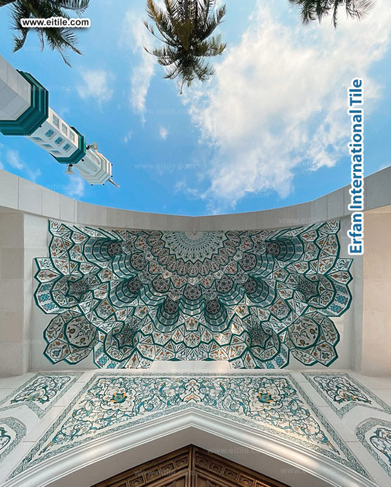 Islamic tile supplier for mosque of Mohammad Ali in Eydhafushi zone of Maldives, www.eitile.com Islamic tile supplier for mosque of Mohammad Ali in Eydhafushi zone of Maldives, www.eitile.com