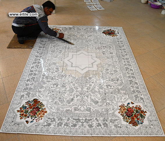 Hand painting on tiles, www.eitile.com