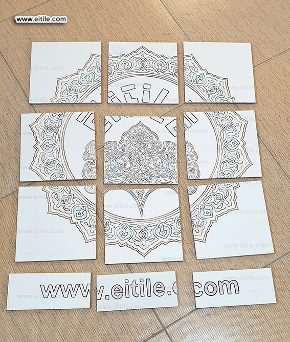 Designing and manufacturing company logo on handmade tiles, www.eitile.com
