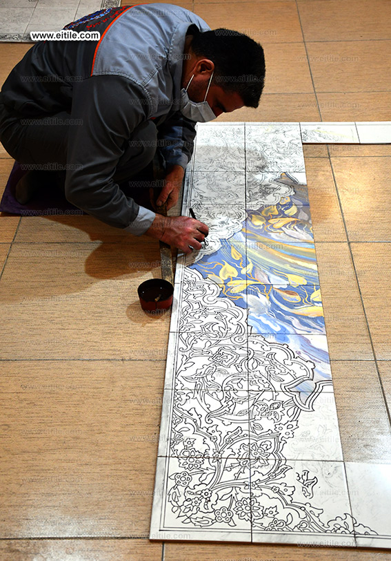 Handmade tile panel designing, www.eitile.com