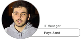 Poya Zand,  IT manager of Erfan International Tile Company