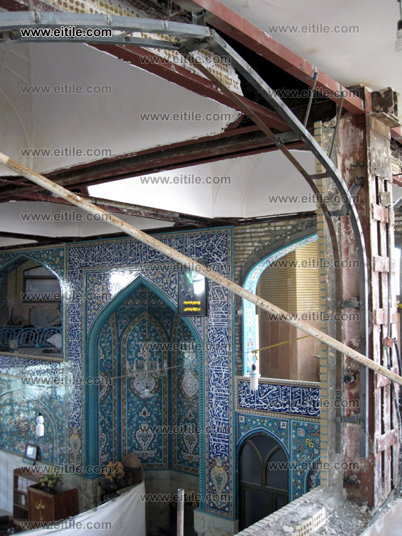 mosque ceramic tile decoration, iranian ceramic tiles for mosque, www.eitile.com