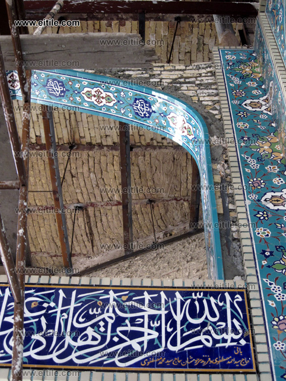 mosque ceramic tile decoration, iranian ceramic tiles for mosque, www.eitile.com