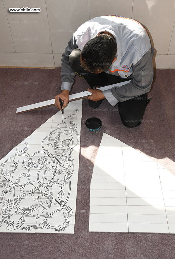 Islamic tiles supplier for Muhammad Ali Mosque in Eidafushi area of ​​Maldives, www.eitile.com