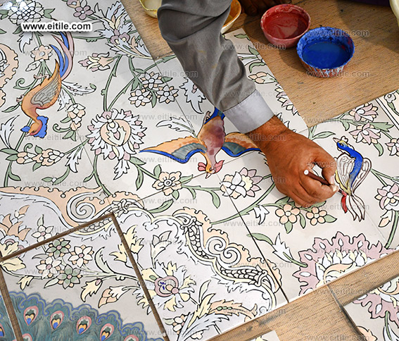 Handmade carpet design ceramic tile, www.eitile.com