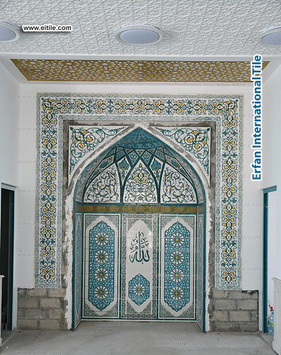 Islamic tiles supplier for Mosque Minbar, www.eitile.com