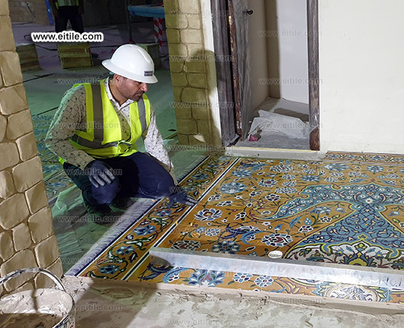 Persian carpet tiles for floor, www.eitile.com
