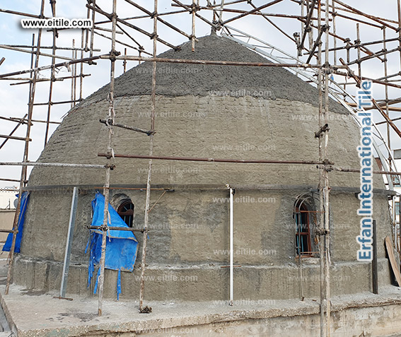 Iraq, Sulaimaniyah grand mosque dome tile supplier, www.eitile.com