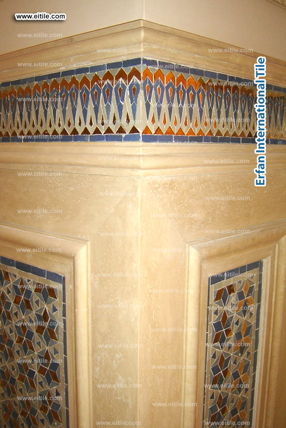 Exquisite floral tile artistry—handmade by EITile for timeless luxury and global delivery, www.eitile.com