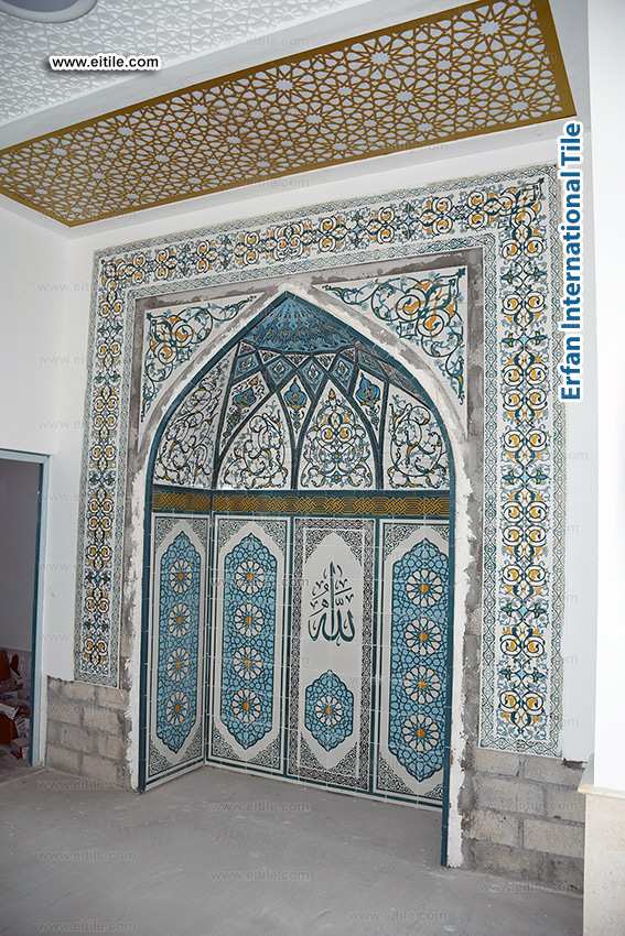 Islamic tiles supplier for Mosque Minbar, www.eitile.com