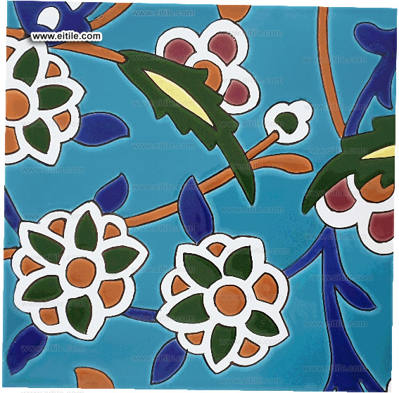 Handmade tile samples with different color themes, www.eitile.com